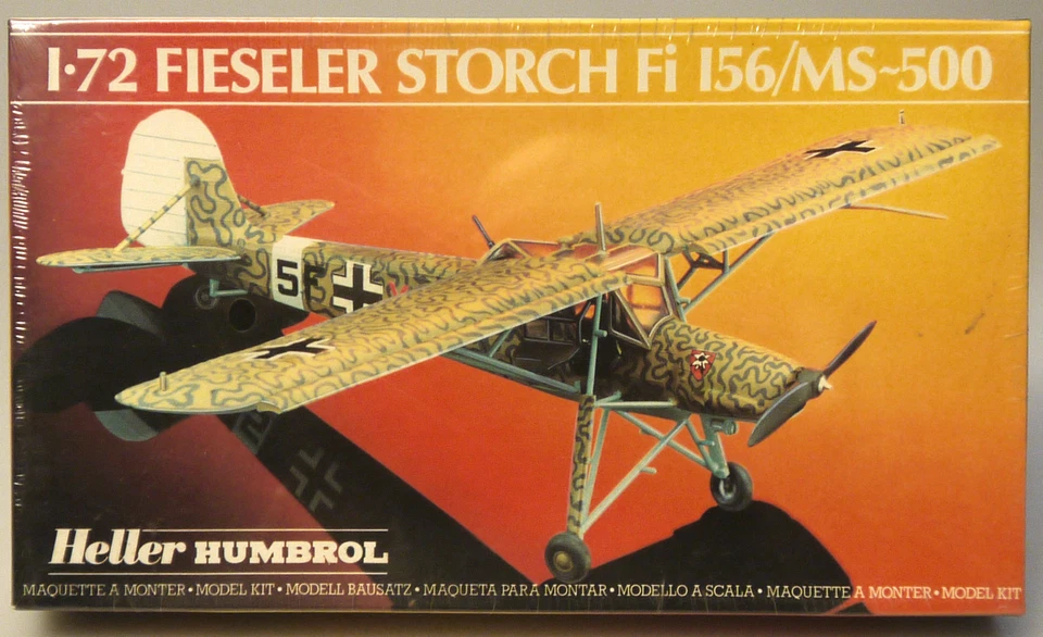 (PRL) FIESELER STORCH Fi I56 MONTAGGIO MODELLINO MODEL 1:72 PLANE AVION HELLER - Immagine 1 di 1
