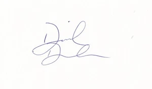 David Duval - Profi Golfer signierte weiße Karte - Bild 1 von 2