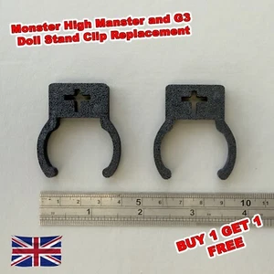 Monster High Manster and G3 Doll Stand Clip Replacement - Buy one get a 1 free - Picture 1 of 6
