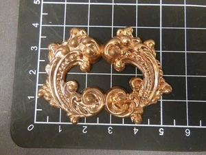 Hallazgo de joyería de estampado de latón hueco grande diseño de cachemira (osb0030) - Imagen 1 de 3