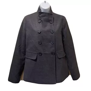 Brand New- Old Navy Double Breasted Peacoat Womens (Size S) Heathered Gray - Picture 1 of 2