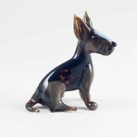 Hand Blown Art Glass Dog Figurine #T03-03