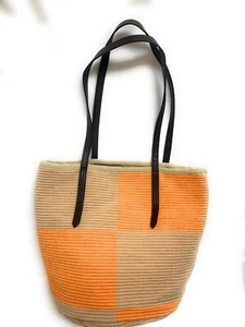 ZARA Fabric Shopper Tote Bag 100% Cotton 11”x13”x7” - Picture 1 of 6