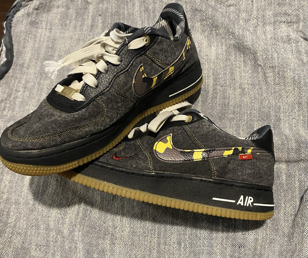 Nike Air Force 1 Low Camo Denim Remix | eBay