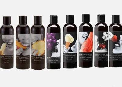 Earthly Body Flavored Edible Massage Oil Natural Vegan Choose Flavor - Image 1 of 4