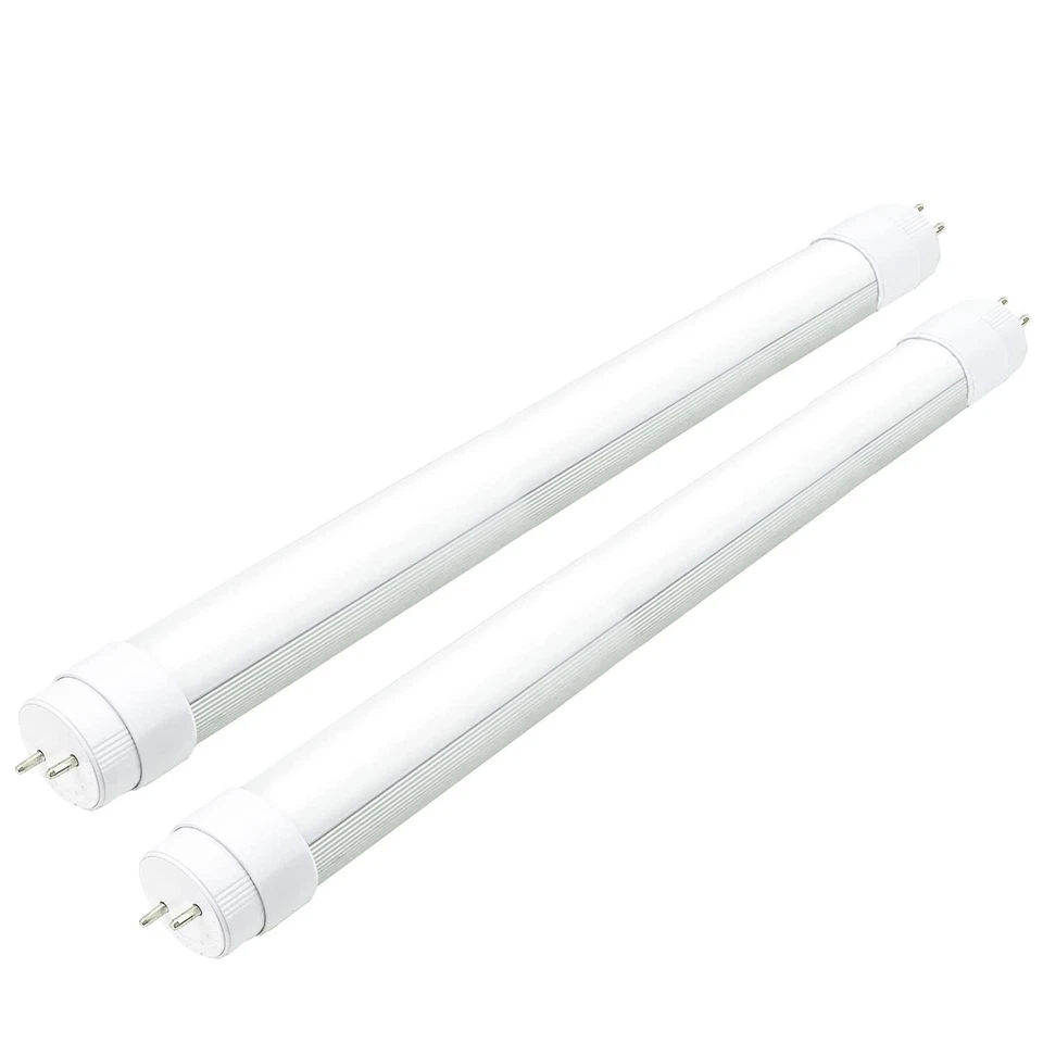 2PCS F15T8 LED Tube Light,120V,7W,18" Length,5000K Daylight White,Rotatable E... - Image 1 of 4
