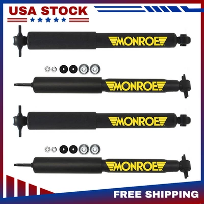 Juego de amortiguadores delanteros/traseros Monroe Matic-Plus para 97-06 Jeep Wrangler y TJ Foto 1 de 4