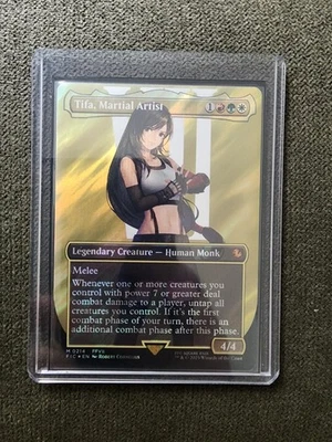 Tifa, Martial Artist (Borderless) (Surge Foil) Commander: Final Fantasy Foil - Image 1 of 3