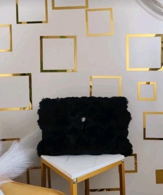 Kurt Geiger Kensington Crossbody Bag Black Faux Fur, Multi-Way - Image 1 of 4