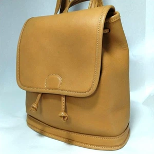 Vintage COACH USA Backpack Camel Leather Mini Rucksack M9C-9315 Old Coach #212 - Picture 1 of 20