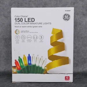 GE Color Choice 150 Dual Color Changing LED Mini Lights 49.6-ft White Multicolor - Picture 1 of 14