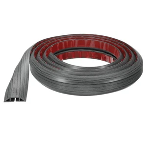 8ft Cord Cover Floor W0.55"xH0.28" Hide Extension Cable Wire Covers Dark Grey - Afbeelding 1 van 7