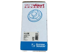 System Sensor PC2W Fire Alarm Horn Strobe Ceiling White (NEW IN BOX) - Picture 1 of 1