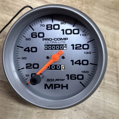 AutoMeter 4495 Pro-Comp Ultra-Lite 5" velocímetro en tablero 0-160 MPH mecánico Foto 1 de 4