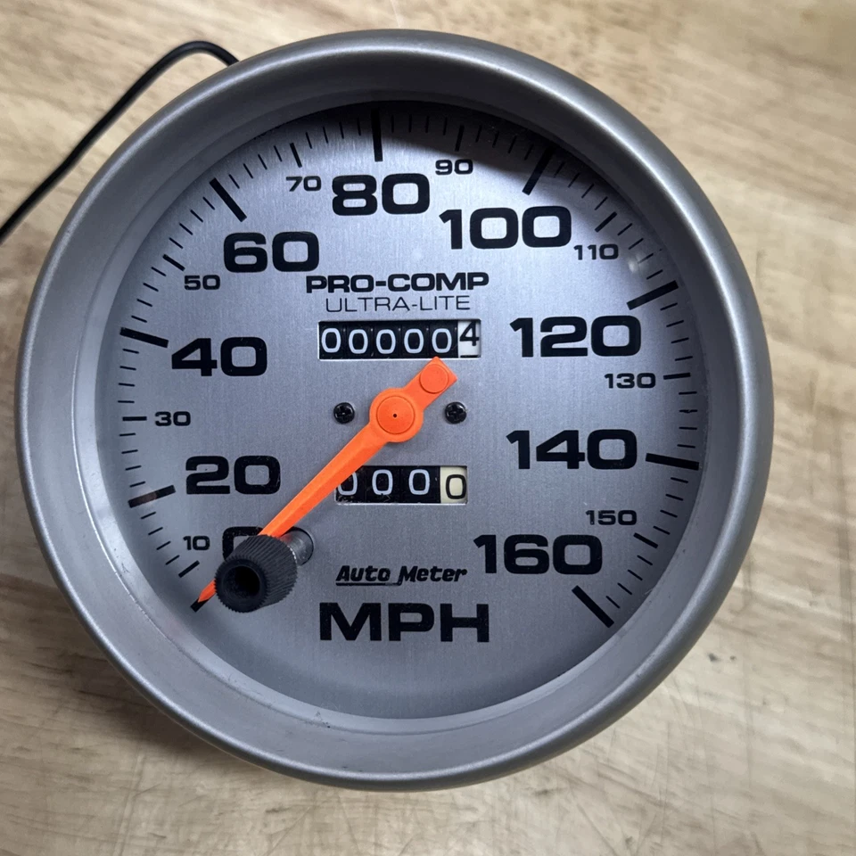 AutoMeter 4495 Pro-Comp Ultra-Lite 5" In-Dash Speedometer 0-160 MPH Mechanical - Image 1 of 4