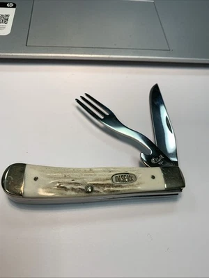 Нож карманный складной 2019 Case Stag Hobo V5256 HB SS с вилкой подлинный олень - Изображение 1 из 4