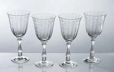 Fostoria Navarre Water Goblets - Set of 4 - Image 1 of 4