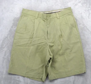 Tommy Bahama Relax Shorts Herren 32 salbeigrün 100 % Seide plissiert elegant Chino luxuriös - Bild 1 von 19