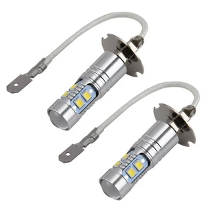 2X H3 LED HEADLIGHT BULB  WHITE FOG LIGHT CORNERING BULB - Picture 1 of 8