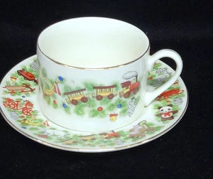 Vintage Marine Toys For Tots Tasse und Untertasse Set(s) Excellnt Christmas Holiday A+ - Bild 1 von 3