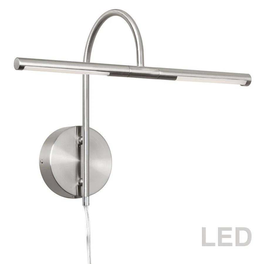 Luz LED de imagen para pantalla/exposición Dainolite 6W, cromo satinado - PICLED-152-SC Foto 1 de 1