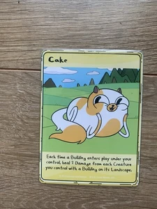 Adventure Time Card Wars 2014 Hero Card - Near Mint - Cake - Picture 1 of 1