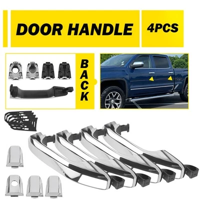 4 ручки внешней двери для 2022 GMC Sierra 1500 ограниченное издание задняя передняя левая + правая - Изображение 1 из 4