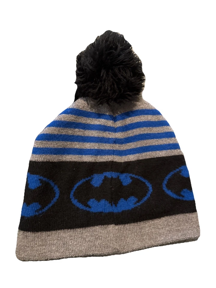 Sombrero de Invierno Batman Gorro Negro Azul Gris Acrílico Talla Única Foto 1 de 1
