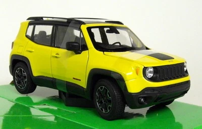 Nex Models 1/24-27 Scale - Jeep Renagade Trailhawk Yellow Diecast model car - Image 1 of 4