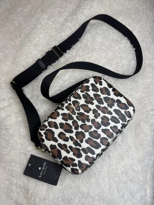 Nuevo con etiquetas Bolso Kate Spade Madison con leopardo manchado con correa ajustable Foto 1 de 4