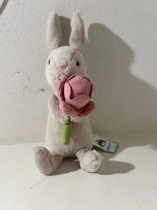 Jellycat Bonnie Bunny With Peony Plush Bunny With Flower - Picture 1 of 6