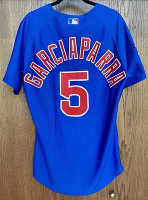 Chicago Cubs Nomar Garciaparra #5 Authentic Jersey Size 44 Blue Majestic MLB - Image 1 of 4