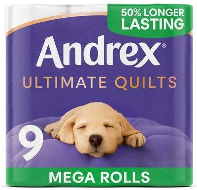 Ultimate Quilts 9 Mega Toilet Rolls = 13.5 Standard Toilet Rolls, 50% - Image 1 of 4