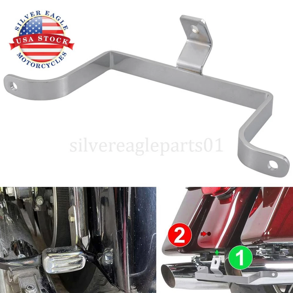 Rear Saddlebag-To-Fender Support Bracket Fit For Harley Touring Road King Glide - Image 1 of 4