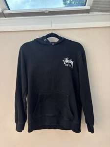 Unisex STUSSY New York Black Hoodie Jumper Size S - Picture 1 of 5
