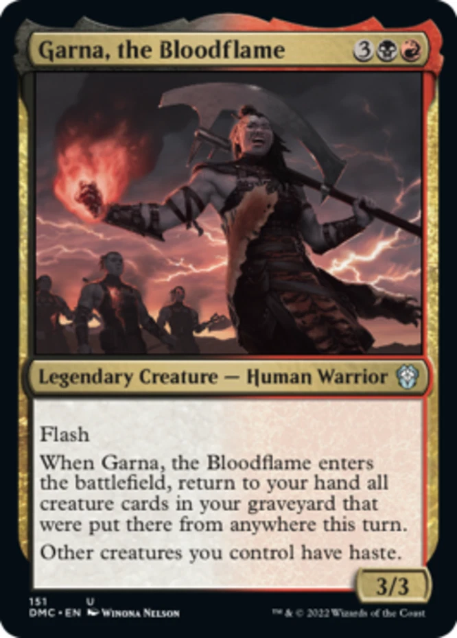 Garna, the Bloodflame - Commander: Dominaria United #151 MTG Magic The Gathering - Image 1 of 1