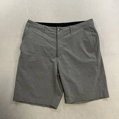 Volcom Shorts Mens Size 38 Stone Surf Skate Black Flat Front Casual Chino - Image 1 of 4