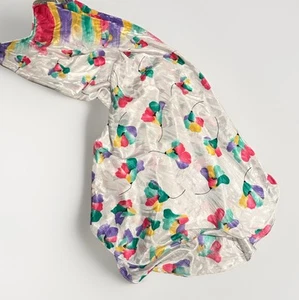 Vtg 80s Mary McFadden Satin Bias Cut Floral Nightgown Lingerie Slip Dress  Sz P  - Picture 1 of 12