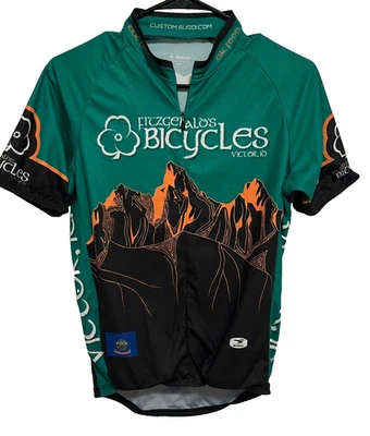 FITZGERALO'S BICYCLES Victor ID Men Full Zip S/Sleeve Cycling Jersey M Sugoi - Image 1 of 4