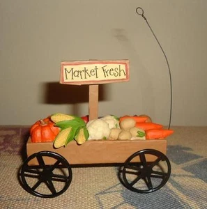 Carro de cubo de flores mercado fresco decoración folclórica primitiva 85847 Dan DiPaolo - Imagen 1 de 1