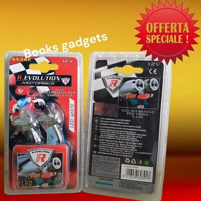 Coppia Luci Targa x Moto Scooter a LED BIANCO 12V " COBRA " Potente Luminosità - Immagine 1 di 3