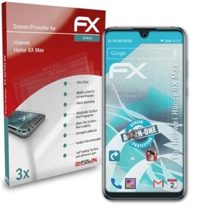 atFoliX 3x Écran protecteur pour Huawei Honor 8X Max clair&flexible - Photo 1/6