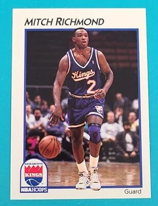 1991-92 Hoops McDonald's #37 Mitch Richmond Sacramento Kings BASKETBALL Card F8 - Picture 1 of 2