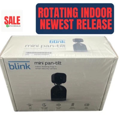 🔥 Blink Mini Pan-Tilt Rotating HD Indoor Wired Smart Security Camera 2-Way Audi - Image 1 of 4