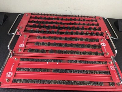 #bj205 Mechanics Time Saver Lock-A-Socket Trays LASTRAY38 LASTRAY25 + Large Tray - Image 1 of 4