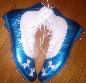 Mens Under Armour LAX Highlight MC Football Cleats 3021478 Size 16 Carolina Blue - Picture 1 of 4