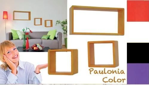 Set 3 Mensole da Parete decorative Rettangolari decò 3 misure 4 Colori - Immagine 1 di 1