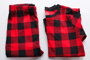 Carter's Unisex Kid's Buffalo Check Cotton Pajama Set AW5 Red/Black Size 10 - Picture 1 of 10