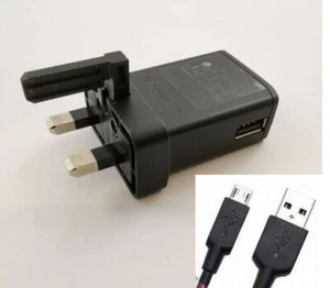 Genuine Sony EP800 Mains Charger & Micro USB Cable for Sony Xperia Mobile Phones - Picture 1 of 8