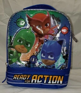 PJ MASKS Gekko Catboy Owlette Lead Safe Dual Chamber Insulated Lunch Tote Box - Picture 1 of 10